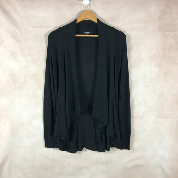 PREMISE Black Open Front Cascade Cardigan Size XS - Picture 7 of 7